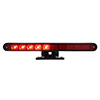 United Pacific 10 LED Split Function 3rd Brake Light With Black Swivel Pedestal Base - Red LED/Red Lens - 33012