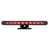 United Pacific 10 LED Dual Function 3rd Brake Light With Black Swivel Pedestal Base - Red LED/Clear Lens - 33014
