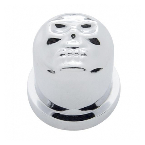 United Pacific Auto Universal Chrome Plastic Skull Nut Cover