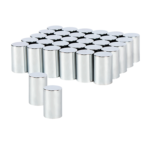 United Pacific Auto Chrome Cylinder Hubcap Nut Cover