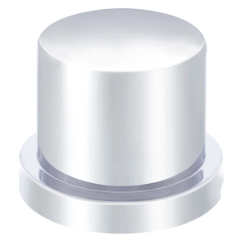 United Pacific Universal Chrome Plastic Flat Top Nut Cover