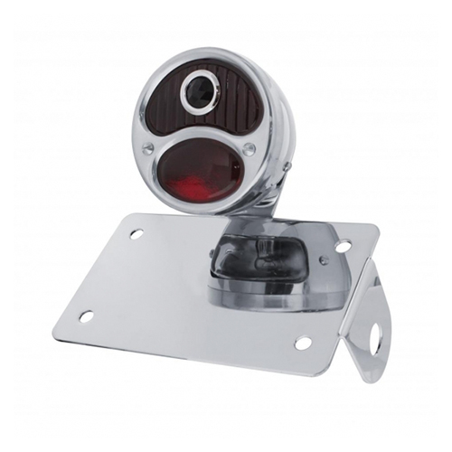 United Pacific Auto Chrome Horizontal Side Mount Lp Bracket