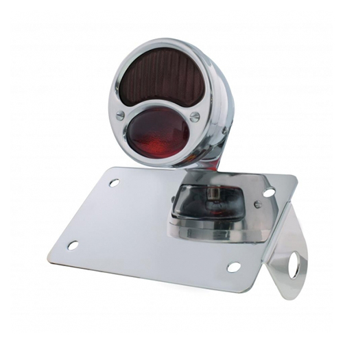 United Pacific Auto Chrome Horizontal Side Mount License Bracket