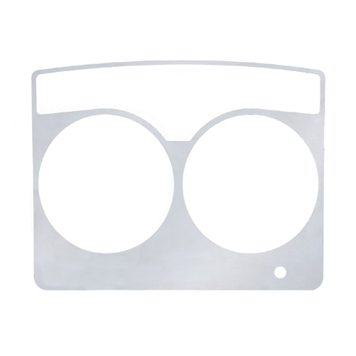 United Pacific Kenworth Stainless Speed/Tachometer Dash Panel Trim