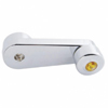 United Pacific Chrome Window Crank With Crystal For Freightliner - Amber Crystal - 24031