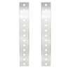 United Pacific Peterbilt Stainless Front Air Cleaner Bracket Only - 26 Mini Light Cutouts - 30104