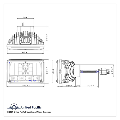 United Pacific 31459 United Pacific High-Power LED Headlights