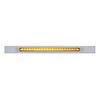 United Pacific Chrome Top Mud Flap Plate With 23 SMD LED Light Bar & Bezel - Amber LED/Amber Lens - 37318