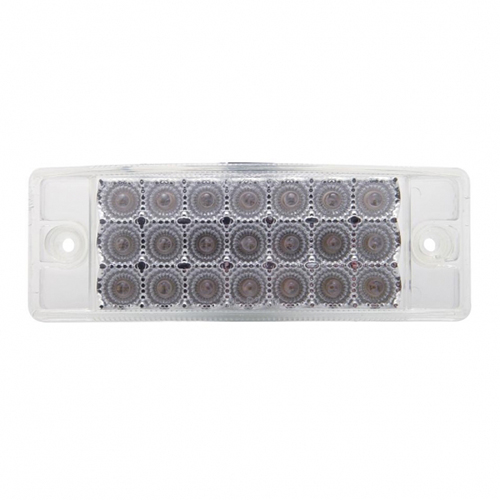United Pacific 10 LED Rectangular Clearance/Marker Light - GLO Light - Amber LED