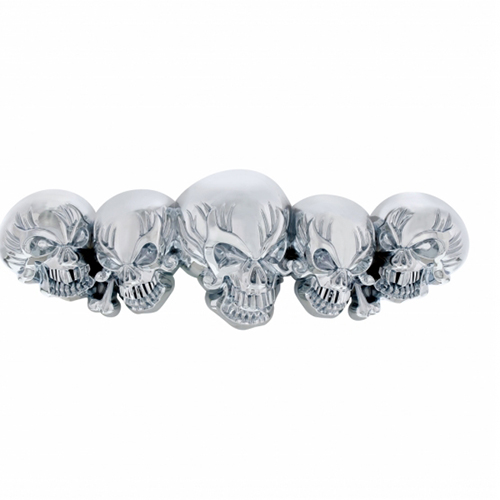 United Pacific Auto Universal Chrome Skull Accent