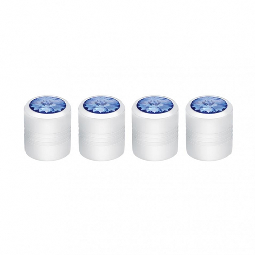 United Pacific Auto Universal Chrome Round Valve Caps