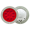 Vehicle Safety Manufacturing Led 4" Red 10 Diode S/T/T W/Gray Flange - 4467