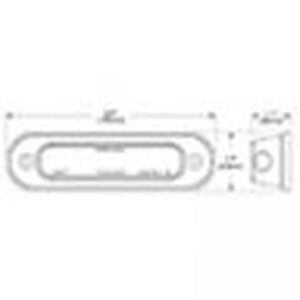 Whelen ION Surface Mount Series Super-LED, Split Color, Clear Lens, Amber/White - IONSMF