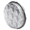 Whelen PAR-46 Super-LED 18 Diodes Replacement 20&deg; High x 60&deg; Wide Floodlight, White with Smoked Lens - P46WLCX