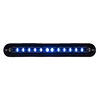 Whelen Mega T-Series Super-LED Lighthead, 69 Flash Patterns with Steady-Burn, Blue/White LED, Smoked Lens - PSE02FXR