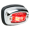 Whelen 20&deg; Angled Surface Mount Housing, Chrome - V23P20C